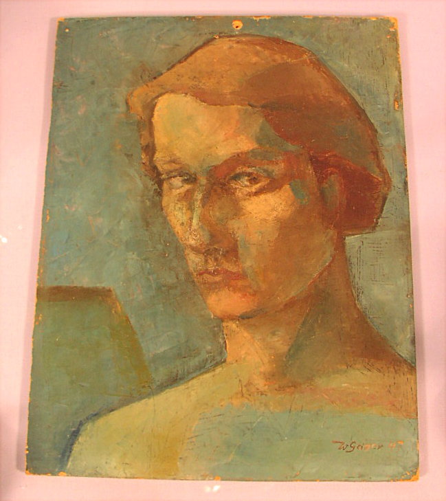 Old oil painting from 1947 Willi Geiger Munich Landshut