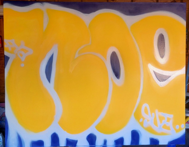 Graff Canvases Genuine NYC 1980’s Train Era Writers M Train Line Kings Vic Fya
