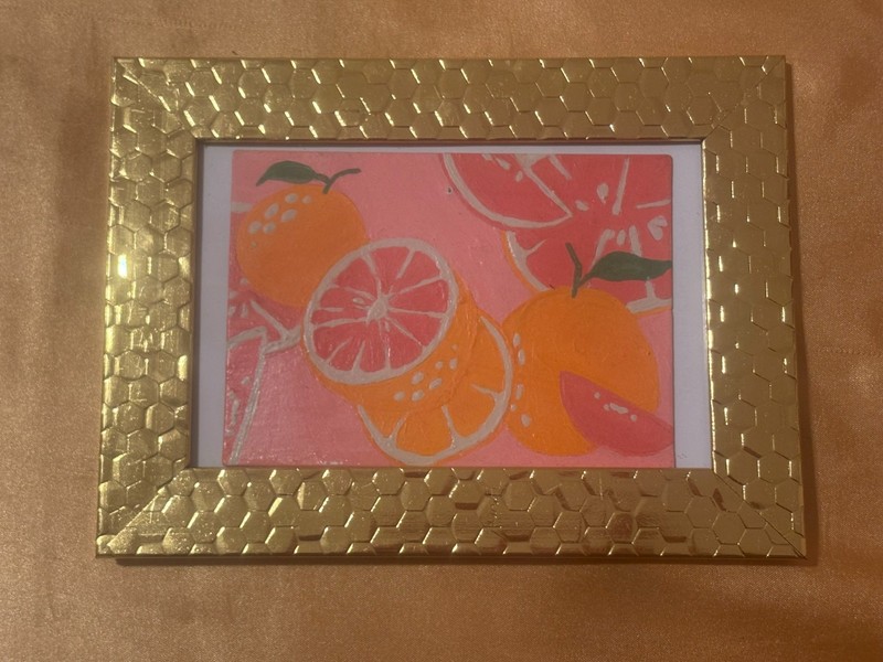 Handpainted GrapeFruit & Oranges Painting