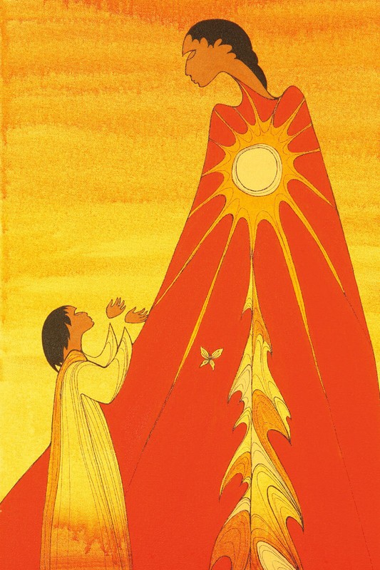 Maxine NOEL » Hope» Canvas Giclee Art Santee Oglala Sioux, Sun Spirit Life Son