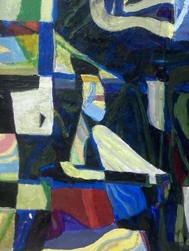 Vintage Abstract / Unknown Artist / Well Executed /18 x 22” / Framed gallery