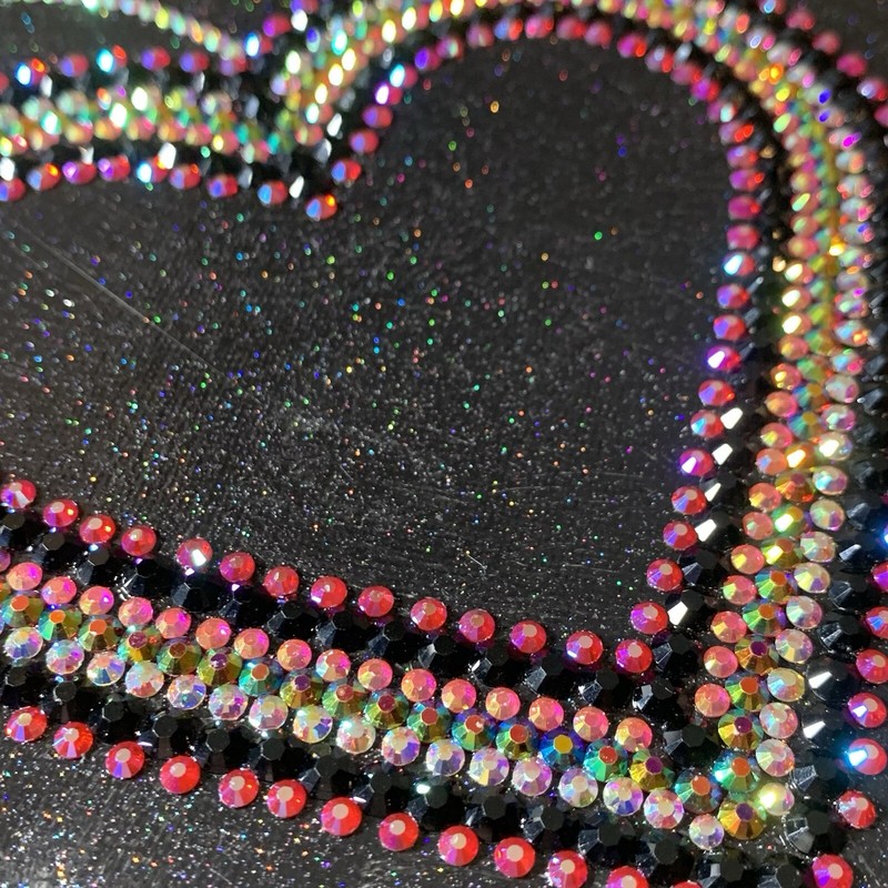 Original 8" X 10" Hearts Love Rhinestones Valentine’s Anniversary Canvas Panel gallery