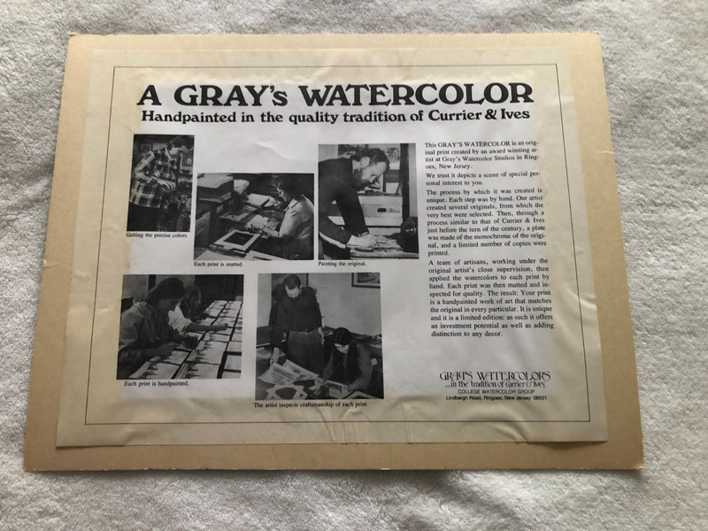 A Gray's Watercolor "Sailing In Racine County" (Wisconsin) 7 1/2 x 9 1/2 in. gallery