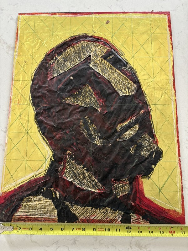 Robert F. McGovern (1933-2011) Listed Art «The Taunting» Mixed Media Painting