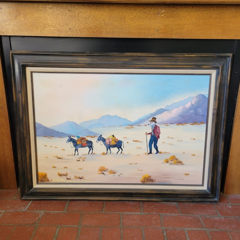 Mary Ruth Shelton Oil Painting Wonder Valley CA Mojave Desert 24×36 29 Palms
