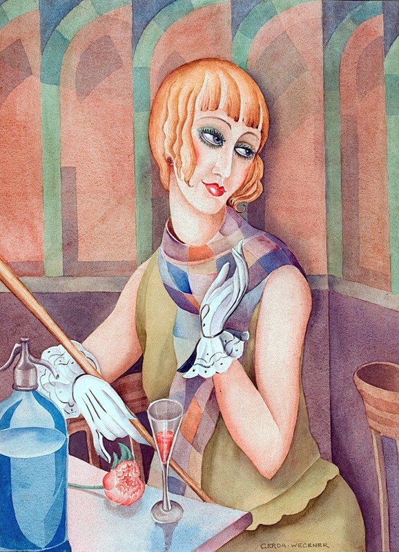 Lili Elbe Painting by Gerda Wegener Reproduction