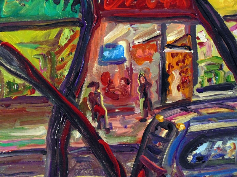 UNION SQUARE PARK -Original OIL Painting Arthur Robins Manhattan NYC Cityscape gallery