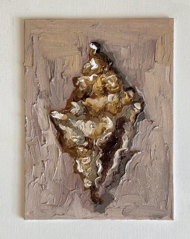 SeaShell Abstract Original Oil Painting Seascape Textured Wall Art gallery