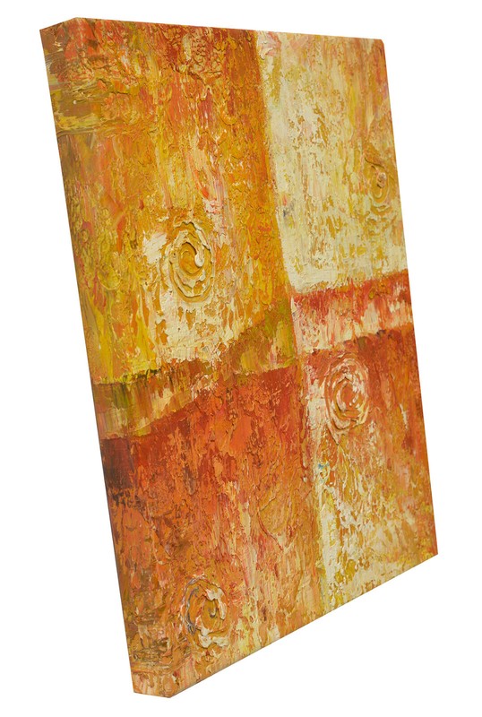 Hungryartist - Gallery Wrapped 18x15 Modern Contemporary Abstract Oil Painting gallery