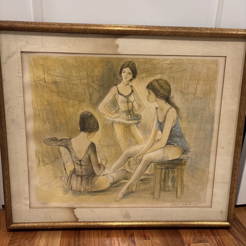 Jacques Valande Signed LimitedEdition Print 203/225 Ballet DancersFramed