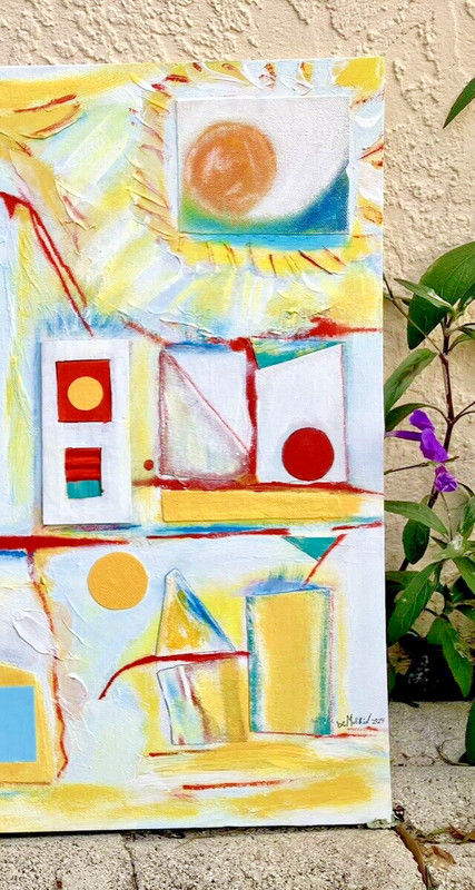 16x20 Original Painting Pop Surreal Art On Canvas Panel Her Orbit artplanet9 gallery