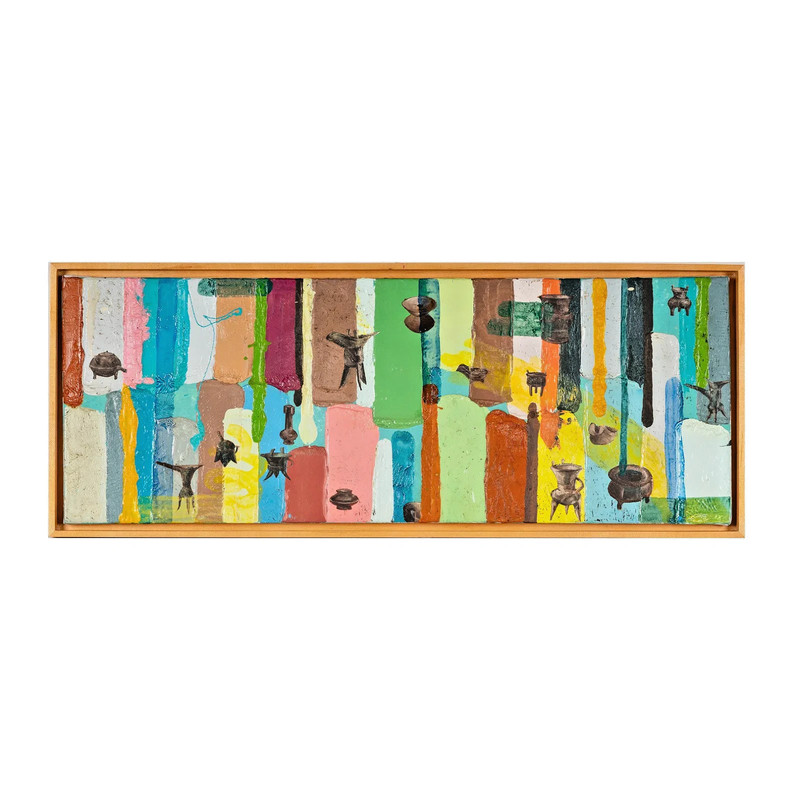 Abstract Artist Unknown (20th/21st Century): Bronze Vessels in Colour