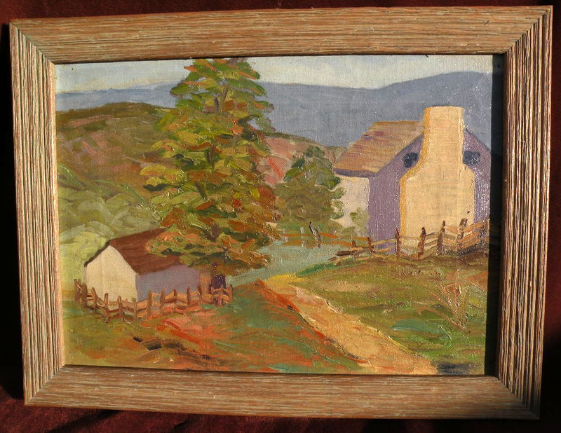 Eugenia Miller 1903-1959 impressionist 1932 landscape painting American artist