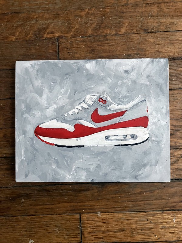 ORIGINAL AIR MAX 1 PAINTING SNEAKERS FINE ART