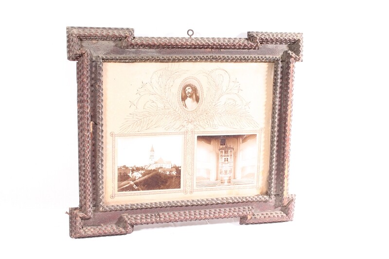 1 x Very Old Picture Frame 48.5cm x 41cm x 2.5cm Wooden Antique Vintage