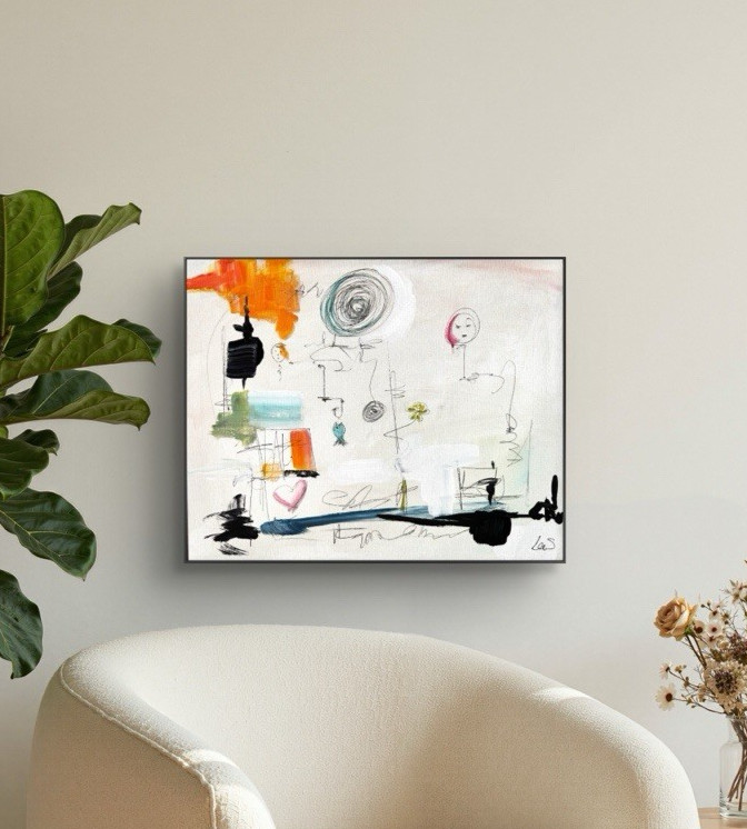 SAMATOWIC Microworld 16×20 Abstract Expressionism Original Fine Wall Art 20