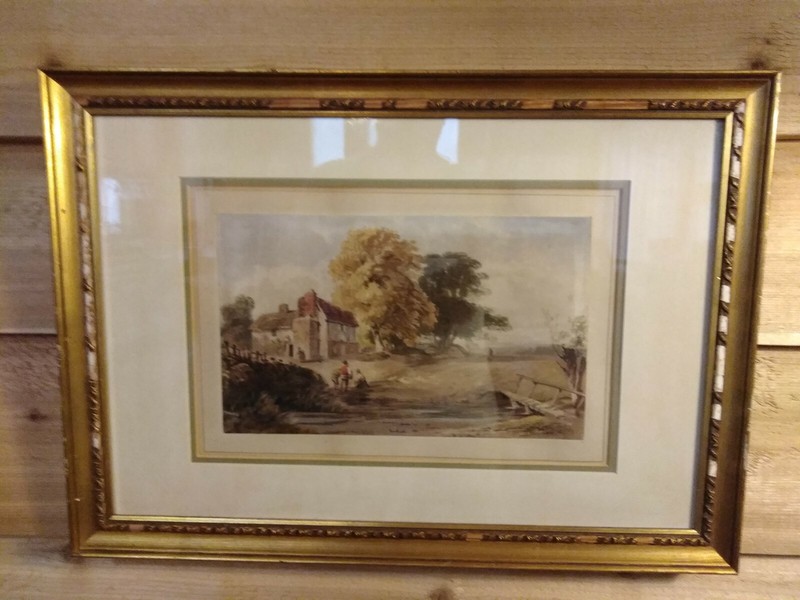 R. P.  Noble Watercolor frame: 21" X 15" 