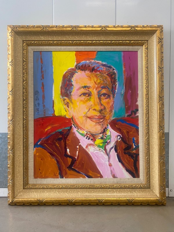 🔥 Fine Asian Chinese Modern Impressionist Portrait Oil Painting – TF Chen