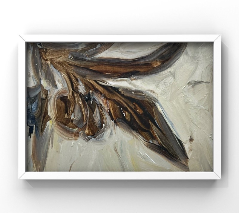 Olive Tree Branch Art Vintage Style Moody Olives Painting Framed Kitchen Decor