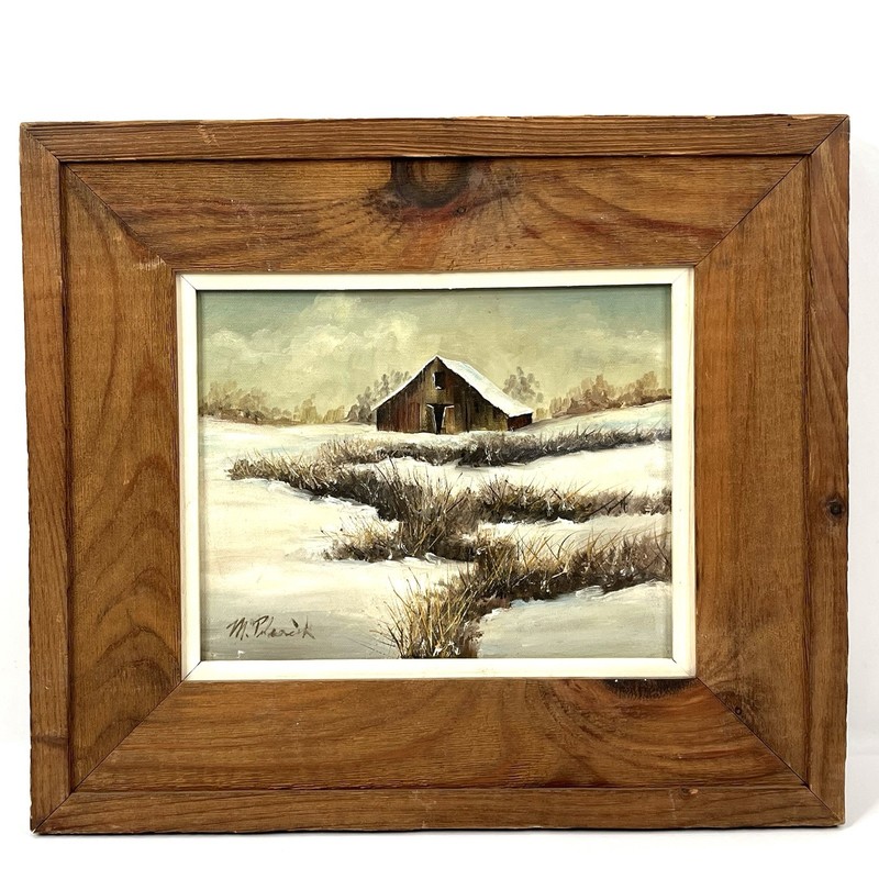 M. Polascik 8x10 Oil Painting In 16x14 Real Wood Frame By Fredric’s gallery
