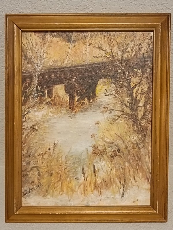 Oil Painting South Dakota «Tracks Over Battle Creek» Diane French