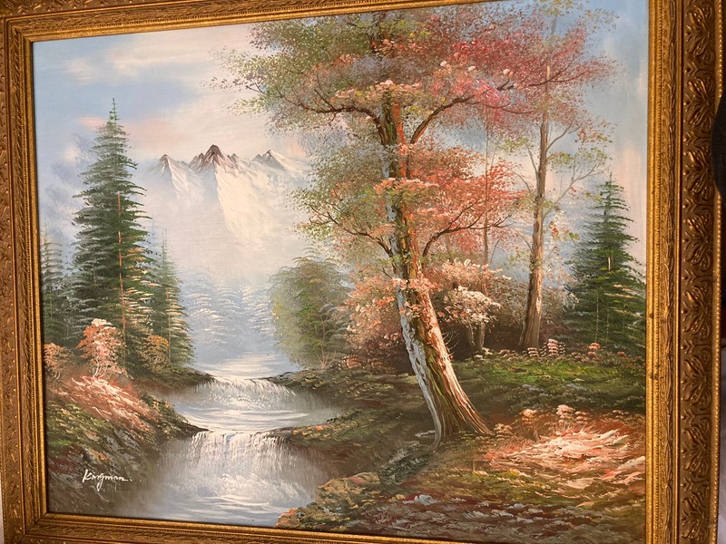 Framed Original Acrylic On Canvas Open Air/ Landscape Painting Signed Kingman gallery