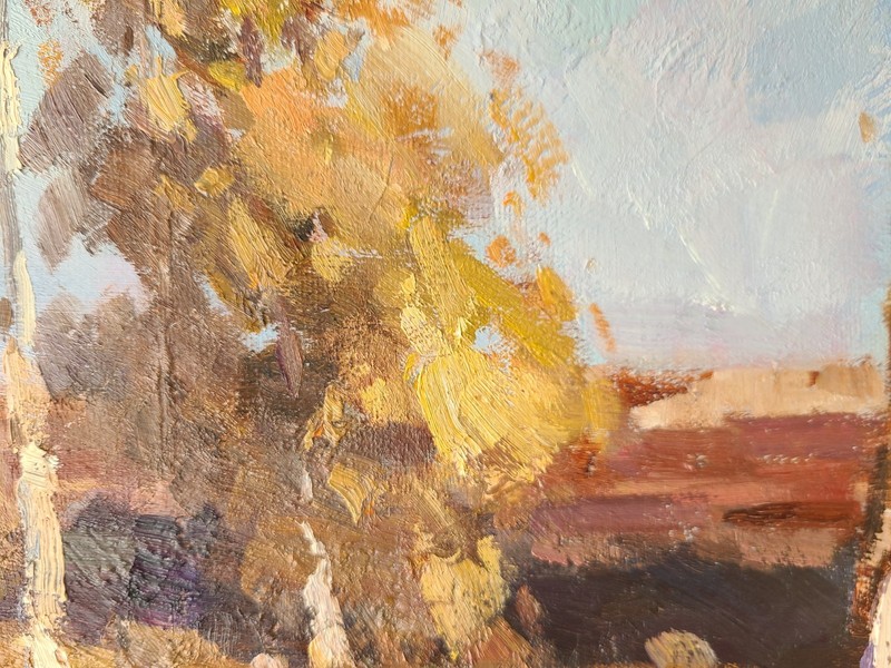 Calvin Liang Original Oil Painting Rural California Impressionist Landscape gallery