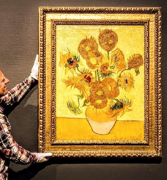 Van Gogh Rare original 1889 authentic"Sunflowers" COA Inc. Serious Collectors. gallery