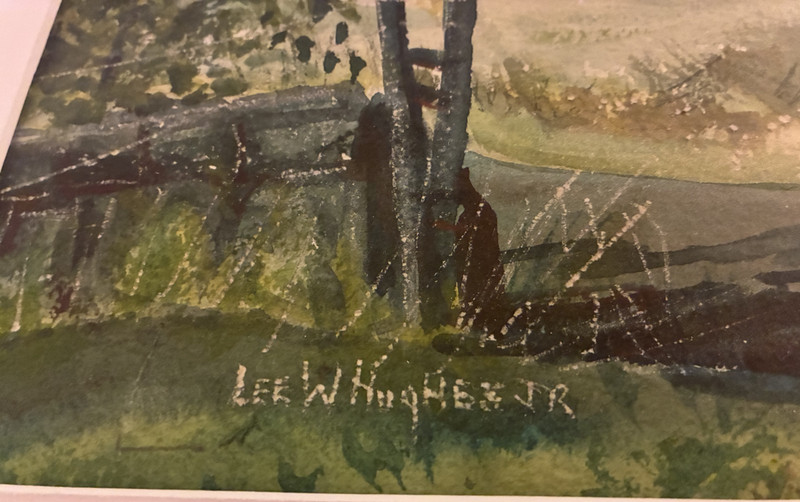 Lee Hughes Watercolor Landscapes Noted NJ Painter Double Sided Each Hand Signed gallery