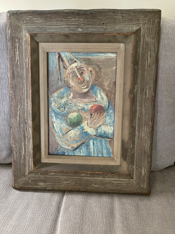 NAHUM TSCHACBASOV (1899-1984) MODERNIST O/C with frame