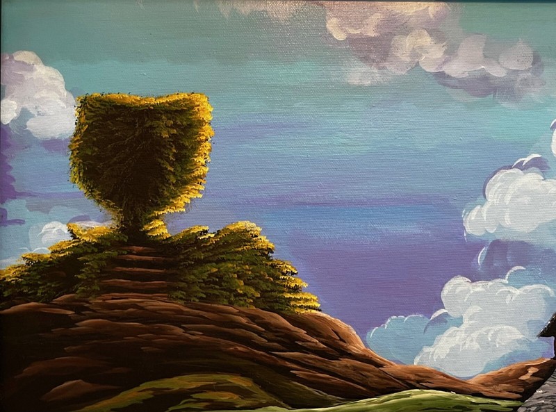 ORIGINAL Michael Godard “Grape Escape” Acrylic painting, COA & Appraisal gallery