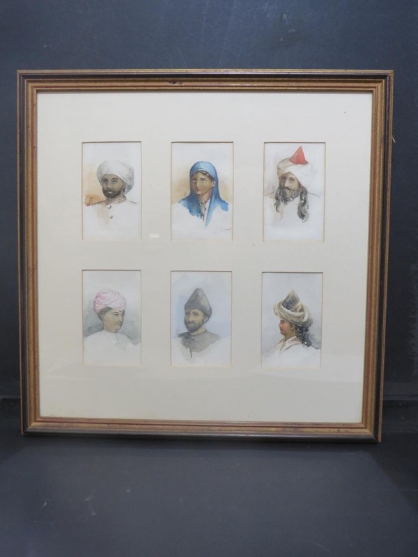 India Orientalist Portraits Middle East Portraits Monogrammed Kazakhstan?
