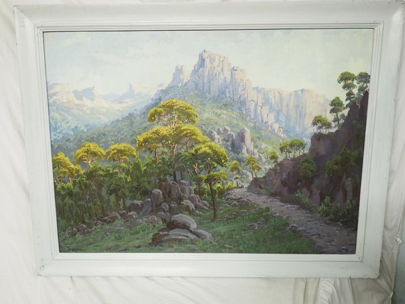 Eloy Ingrain Cardenas ne 1927 Spain Oil On Canvas in Frame 29″ x 39.5″
