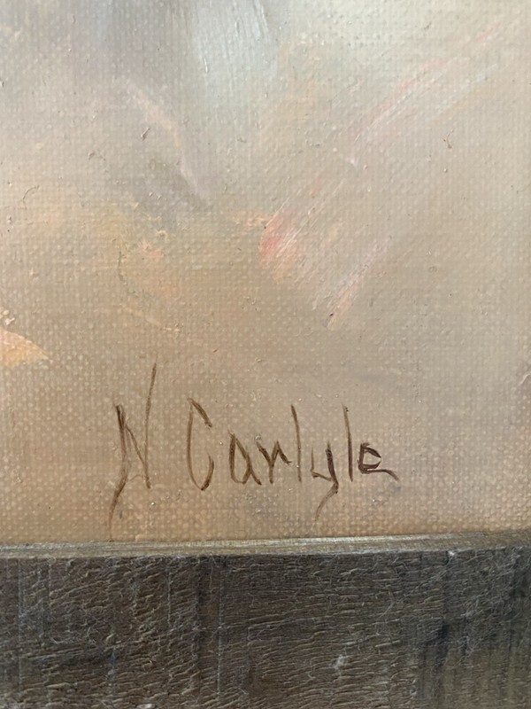 Nancy Carlyle Ca. Mid Century Siamese Cat Kitten Modern Portrait Animal Painting gallery