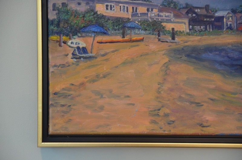 Beth Riso Original Fine Art Oil Painting - Provincetown Beach - Cape Cod gallery
