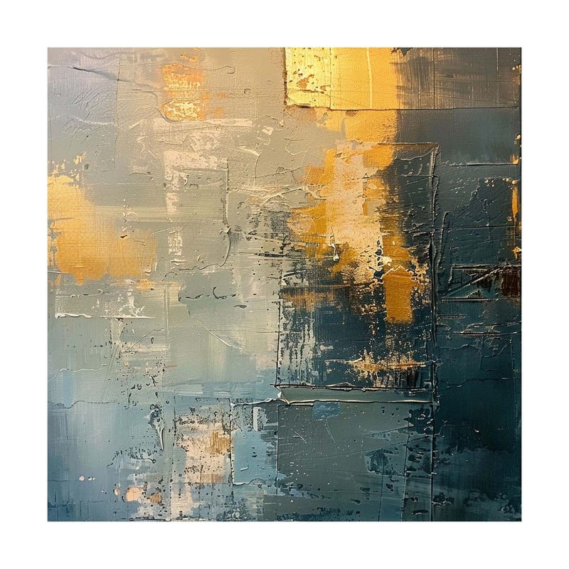 Large Textured Acrylic Abstract Oil Painting On Canvas Handmade Artwork A261