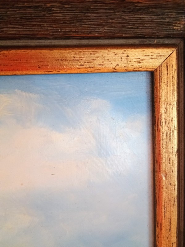 Original Oil on Board Desert Scene Signed George Shirley Texas 15x12" RTH gallery