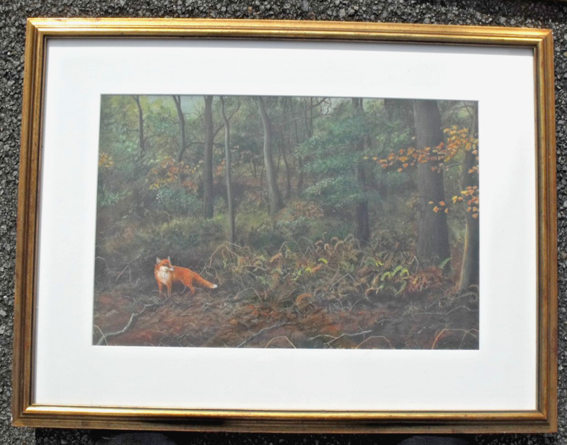 Jeremy Paul (b. 1954) - Original Acrylic Painting - Fox in a Woodland. gallery