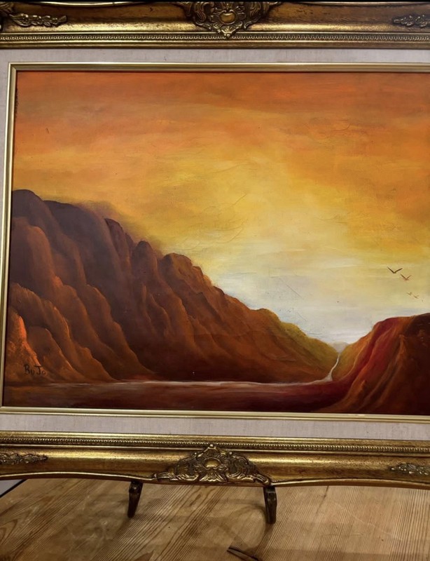 "The Valley" BUJO original signed Oil painting from James a William gallery