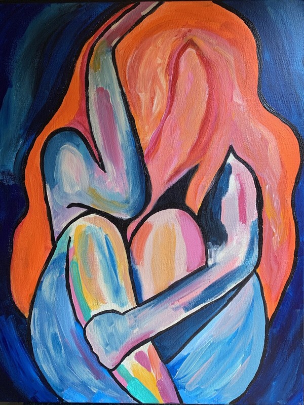 original paintings on canvas signed, 16×20, Female In Distress