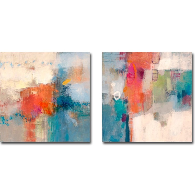 Sections 3 & 4 by Bach 2-pc Gallery Wrapped Canvas Art Set (30 in x 30 in Ea.)