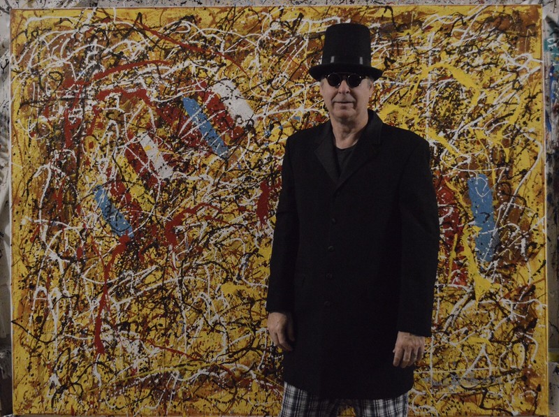 Jackson Pollock #17 inspired, Painting 81” X 62” Extra Large,Abstract,Action￼ XL