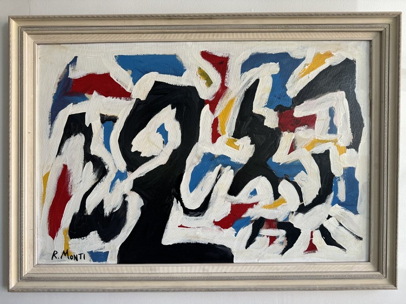 Rocco Monticolo painting, Abstract, Oil on Canvas, 24″ x 36″
