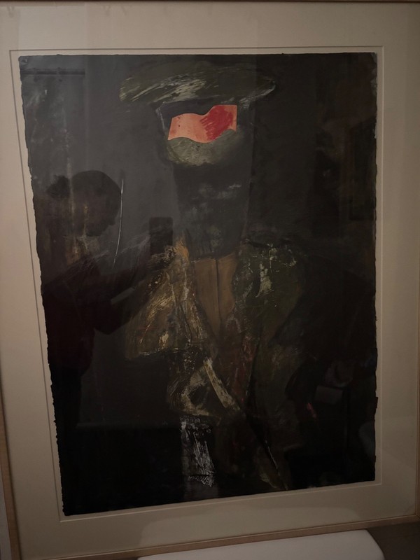 Original Sheba Sharrow Warrior Mixed Medium Painting.