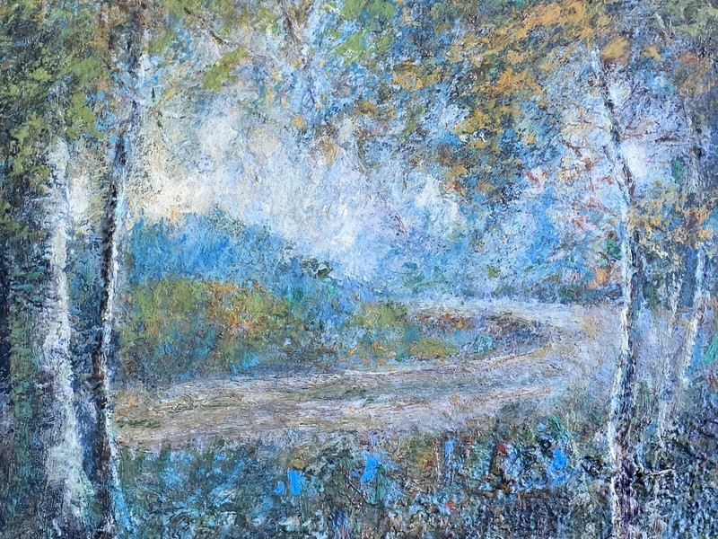 Charles Hetherington landscape oil painting impressionism Illinois gallery