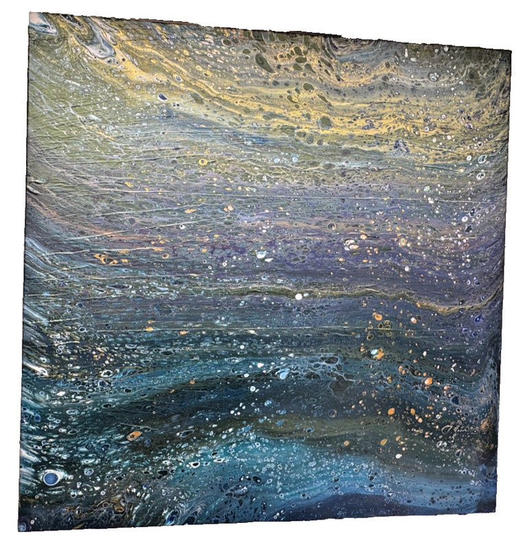 Original Abstract Acrylic Painting 24x24 Hand Painted Gallery Wrapped Canvas Art gallery