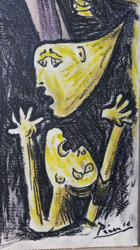 Pablo Picasso, Spanish Artist " Engraving on Cardaboard / Hand Signed" gallery