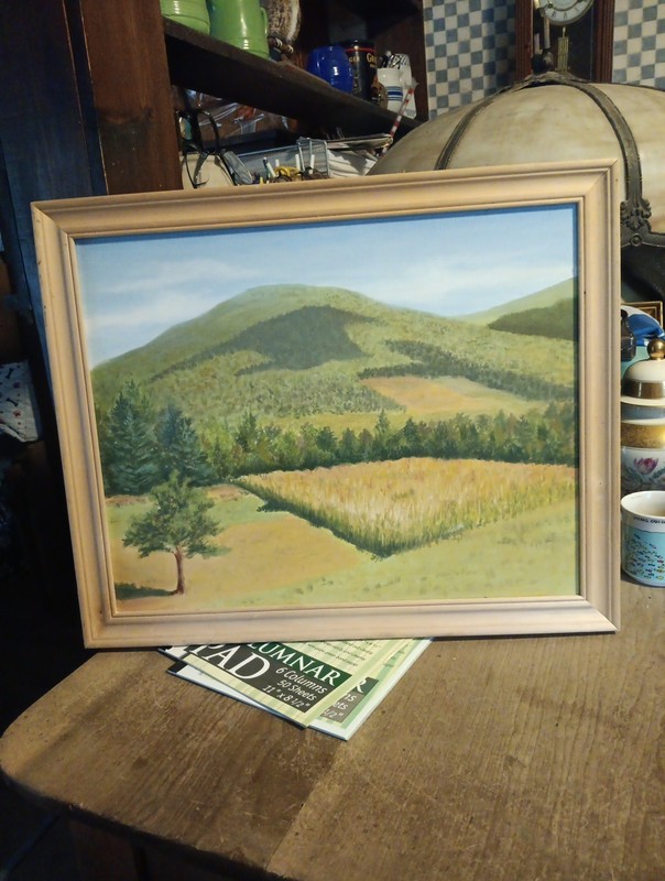 Vermont Oil Painting Rockefellers View Woodstock 1999