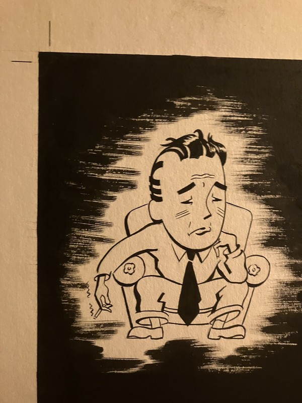 Original 1940-50’s Mid Century Modern Advertising Illustration Art Painting gallery