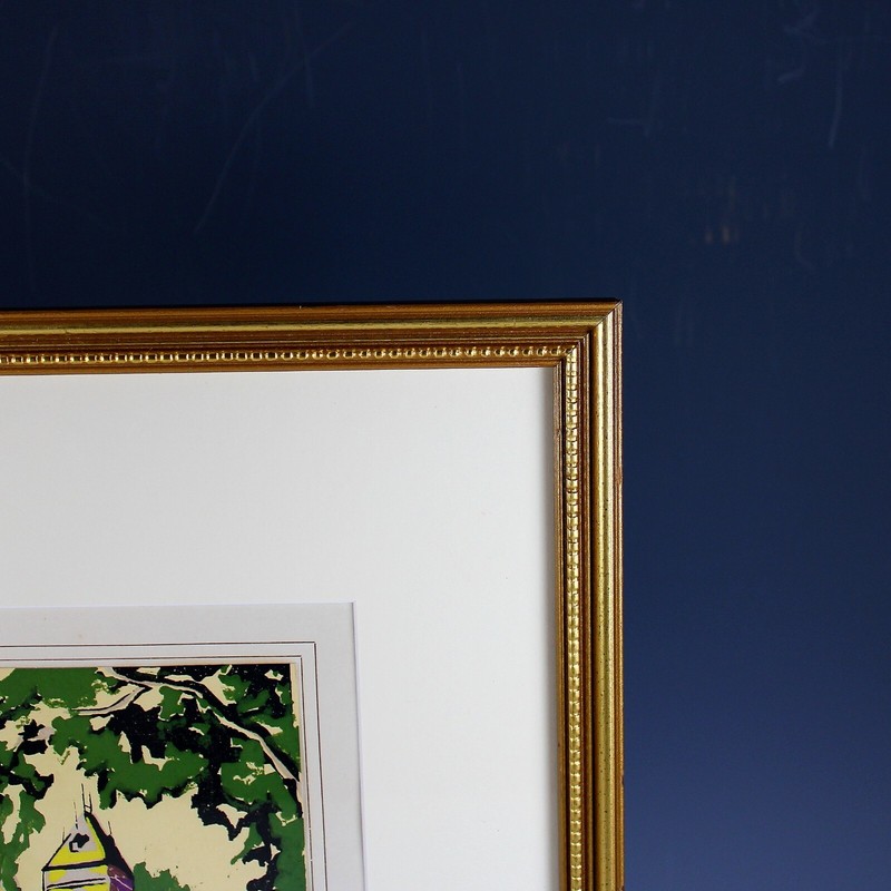 Ink and Gouache Landscape on Paper by Hayley Lever (1876-1958) gallery